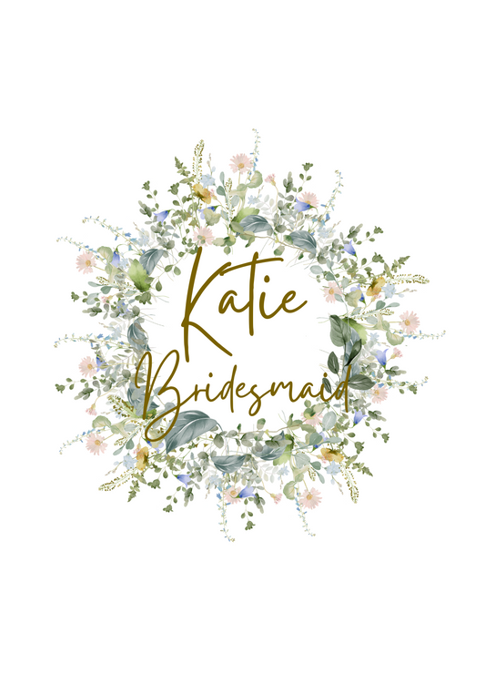 Becky Water colour floral wreath