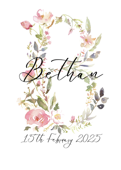 Melissa floral letter