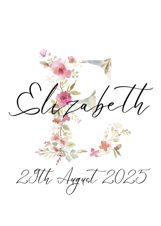 Melissa floral letter