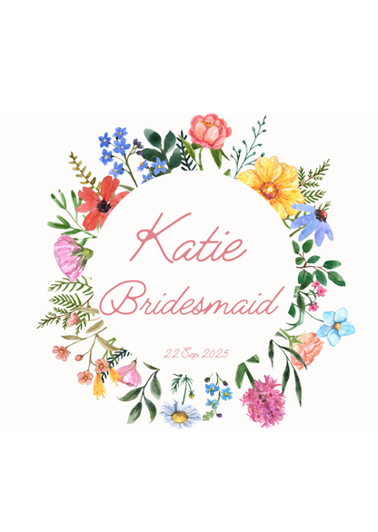 Jane colourful Tote wreath