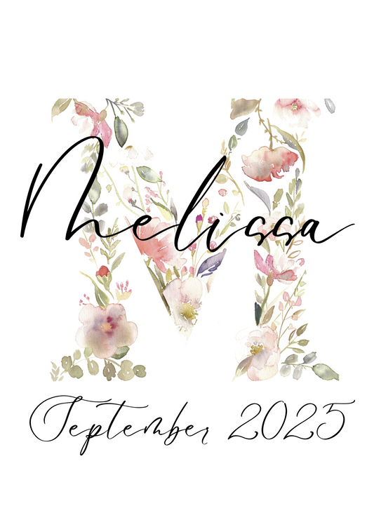 Melissa floral letter