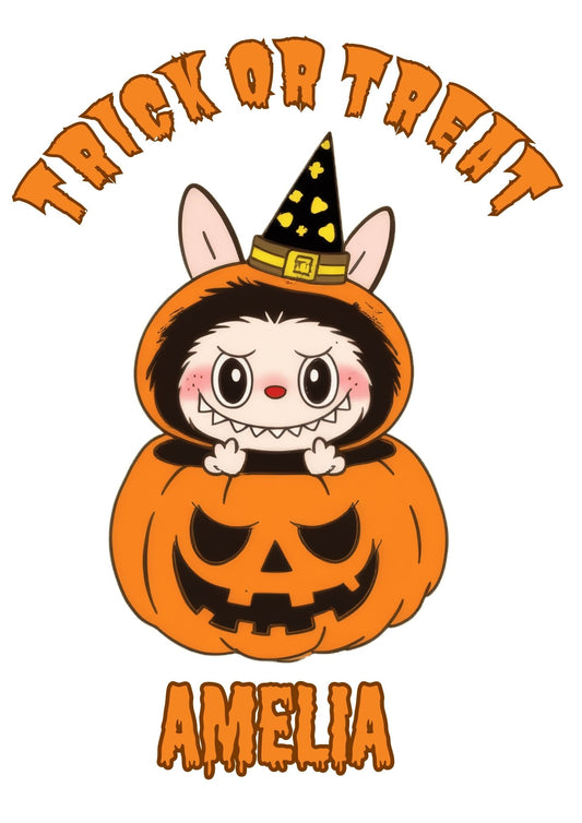 Halloween trick or treat bag Labubu style