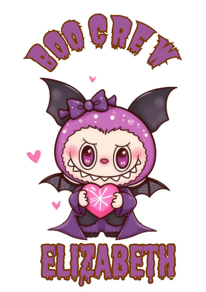 LaBubu Halloween boo bag personalised