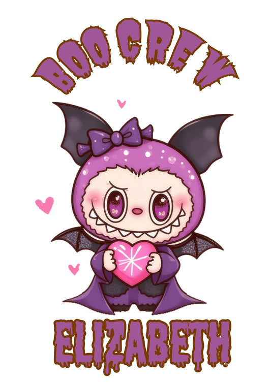 LaBubu Halloween boo bag personalised
